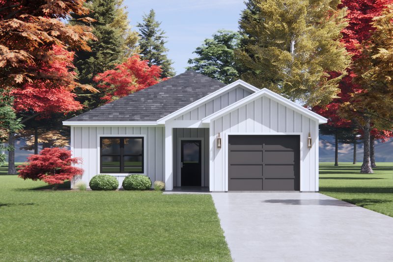 House Design - Exterior - Front Elevation 5 for Cottage House Plan #1096-133 - 2 bed, 2 bath