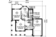 Country Style House Plan - 3 Beds 1 Baths 1759 Sq/Ft Plan #25-4779 