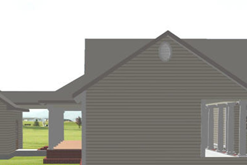 Dream House Plan - Exterior - Rear Elevation for Country House Plan #44-174 - 4 bed, 2.5 bath