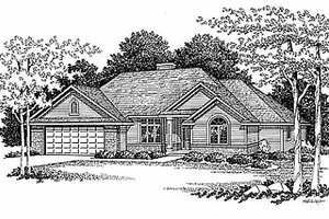 Traditional Exterior - Front Elevation Plan #70-199