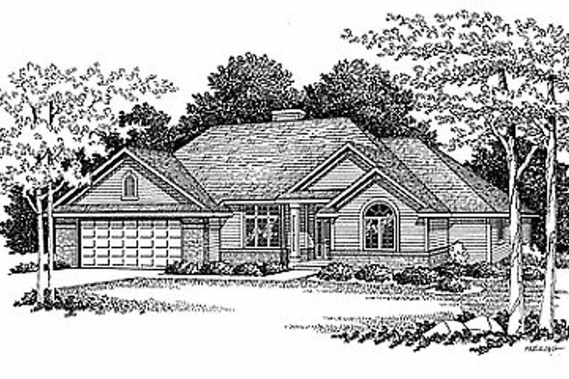 Dream House Plan - Traditional Exterior - Front Elevation Plan #70-199