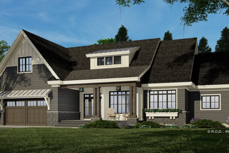 House Blueprint - Exterior - Front Elevation 5 for Traditional House Plan #51-1219 - 3 bed, 2.5 bath