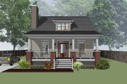 Cabin Style House Plan - 3 Beds 2 Baths 1381 Sq/Ft Plan #79-192 