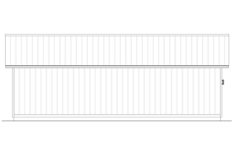 Dream House Plan - Exterior - Rear Elevation for Barndominium House Plan #126-305 - 2 bed, 2 bath