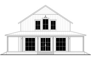 Exterior - Front Elevation 6 for Barndominium House Plan #430-288 - 4 bed, 3.5 bath