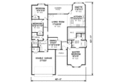 Traditional Style House Plan - 3 Beds 2 Baths 2000 Sq/Ft Plan #65-228 