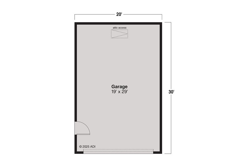 House Blueprint - Floor Plan - Main Floor for Traditional House Plan #124-1443, 0 bath