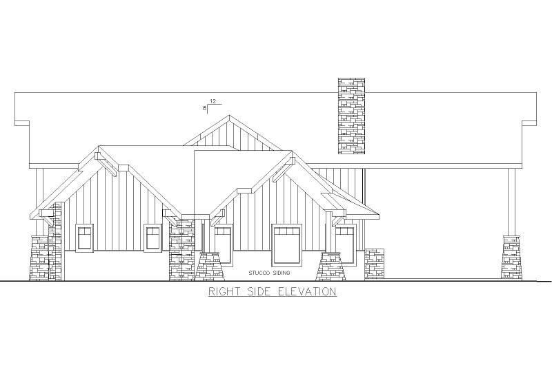 Architectural House Design - Exterior - Other Elevation for Farmhouse House Plan #117-948 - 3 bed, 2.5 bath