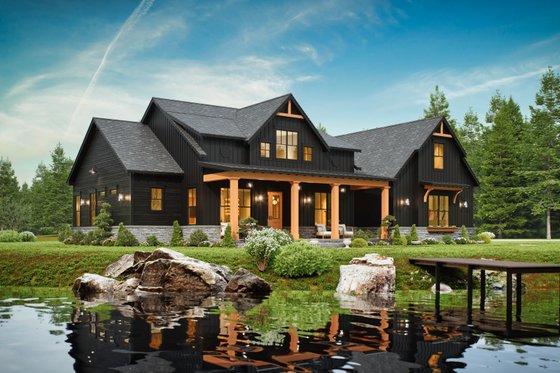 Exterior - Other Elevation for Farmhouse House Plan #119-434 - 3 bed, 3.5 bath
