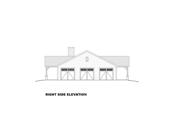 Exterior - Other Elevation for Barndominium House Plan #1117-49 - 4 bed, 3.5 bath