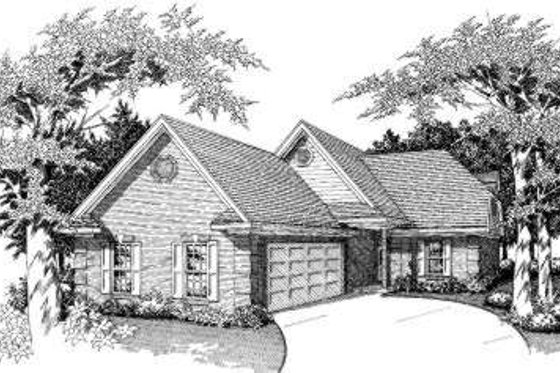 Exterior - Front Elevation for Traditional House Plan #329-126 - 3 bed, 3 bath