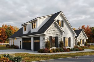 Exterior - Front Elevation 3 for Craftsman House Plan #1084-4 - 3 bed, 2.5 bath