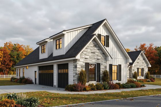 Exterior - Front Elevation 3 for Craftsman House Plan #1084-4 - 3 bed, 2.5 bath