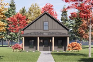 Dream House Plan - Bungalow Exterior - Front Elevation Plan #1096-168