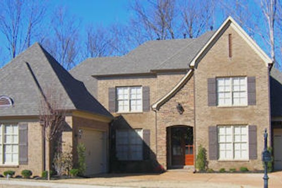 Exterior - Front Elevation for European House Plan #81-13828 - 4 bed, 3 bath