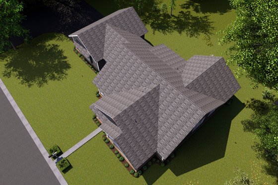 Exterior - Other Elevation 3 for Traditional House Plan #513-2067 - 4 bed, 2.5 bath