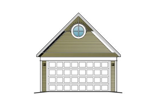 Exterior - Rear Elevation for Craftsman House Plan #123-109, 0 bath