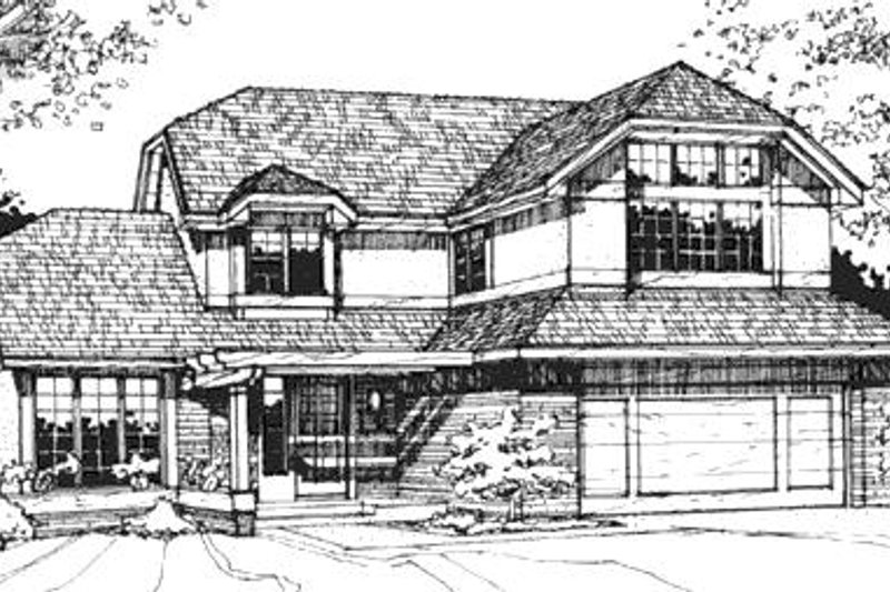 Home Plan - European Exterior - Front Elevation Plan #320-478