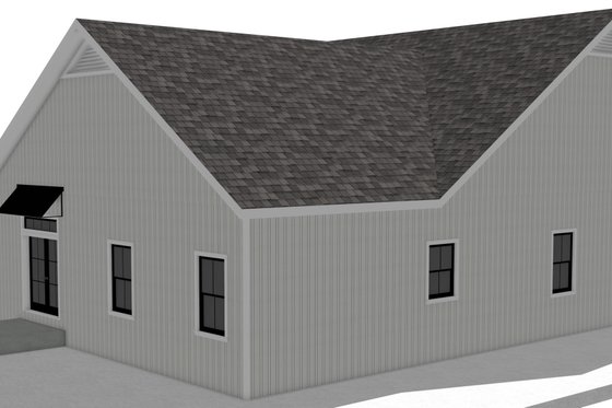 Exterior - Rear Elevation for Craftsman House Plan #44-235 - 3 bed, 2 bath