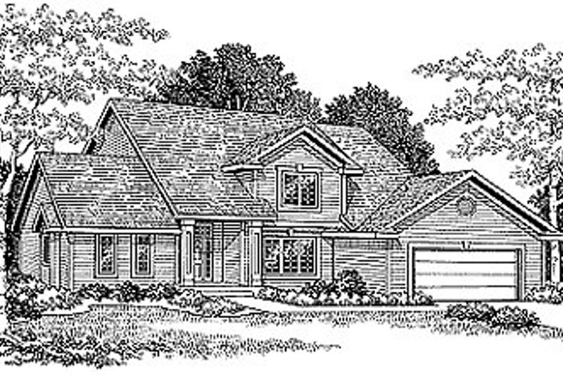 Home Plan - Traditional Exterior - Front Elevation Plan #70-234