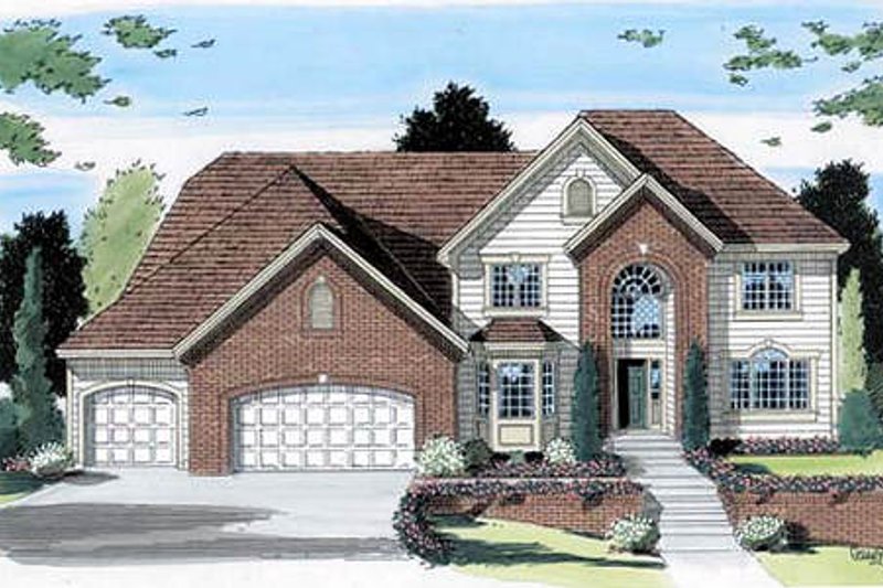 Traditional Style House Plan - 4 Beds 2.5 Baths 3065 Sq/Ft Plan #312-147