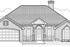 Traditional Exterior - Front Elevation Plan #65-262