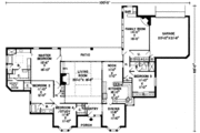 Traditional Style House Plan - 4 Beds 3 Baths 2925 Sq/Ft Plan #312-457 