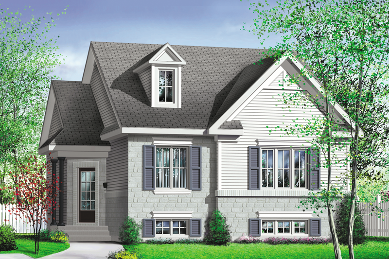 Traditional Style House Plan - 2 Beds 1 Baths 1106 Sq/Ft Plan #25-144