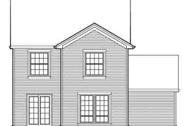 Home Plan - Exterior - Rear Elevation for Farmhouse House Plan #48-192 - 4 bed, 2.5 bath