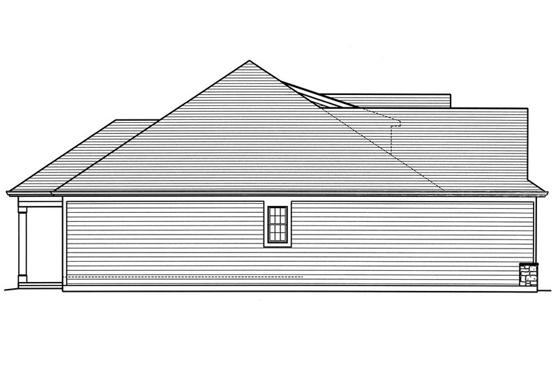 Dream House Plan - Left Side Elevation