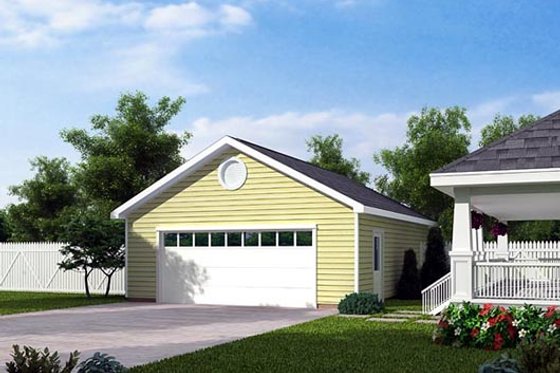 Exterior - Front Elevation for Traditional House Plan #312-872, 0 bath
