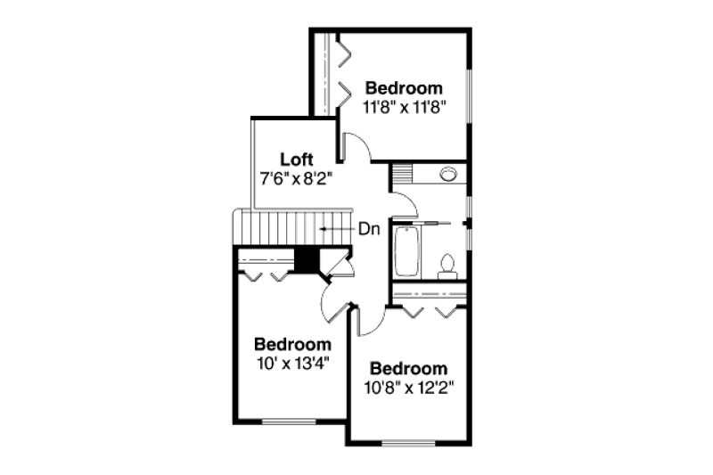Home Plan - Floor Plan - Upper Floor House Plan #124-698 - 4 bed, 2.5 bath