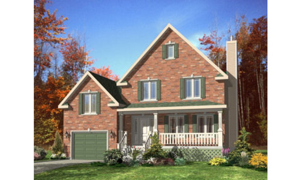 Country Style House Plan - 3 Beds 1.5 Baths 1352 Sq/Ft Plan #138-320