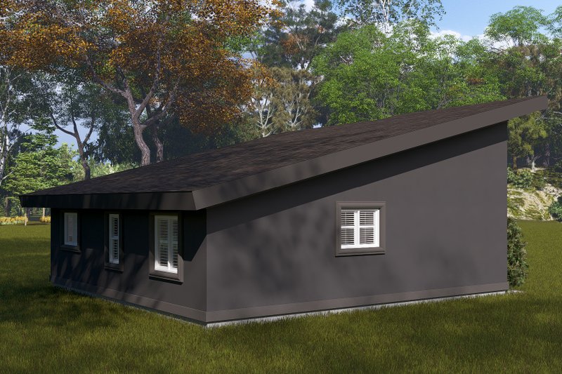 House Plan Design - Exterior - Other Elevation for Modern House Plan #1060-324 - 2 bed, 1 bath