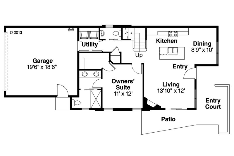 House Design - Floor Plan - Main Floor House Plan #124-954 - 3 bed, 2.5 bath