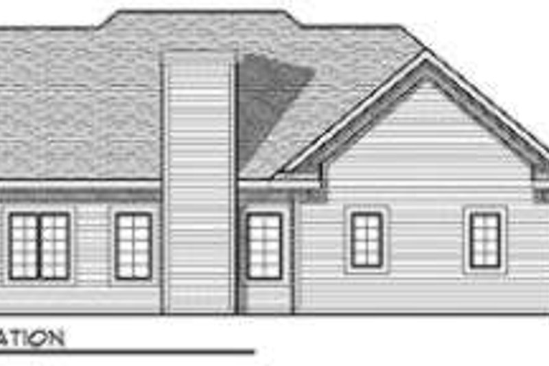 Home Plan - Exterior - Rear Elevation for Traditional House Plan #70-679 - 3 bed, 2 bath