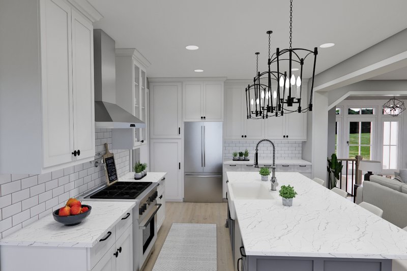 Architectural House Design - Interior - Kitchen 2 for Craftsman House Plan #51-1300 - 3 bed, 3.5 bath