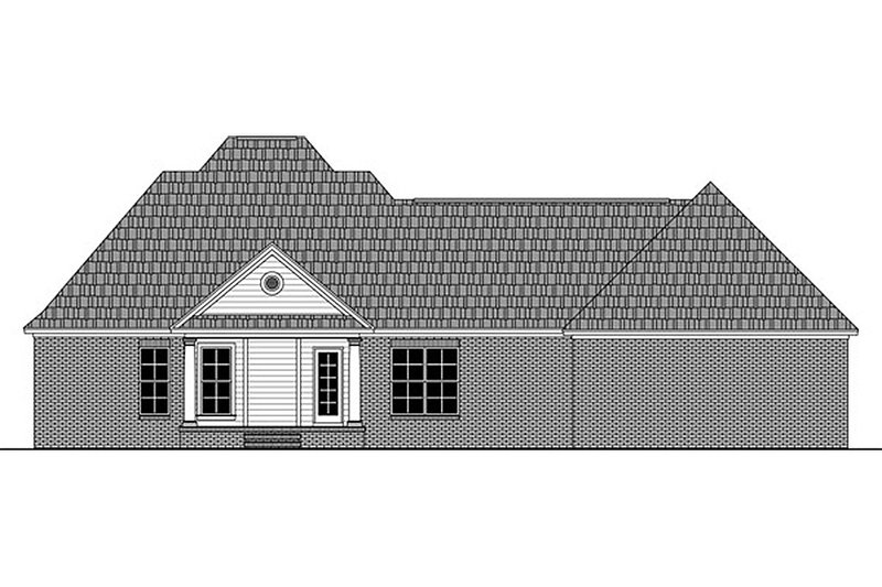 Architectural House Design - Exterior - Rear Elevation for Country House Plan #21-383 - 3 bed, 2 bath
