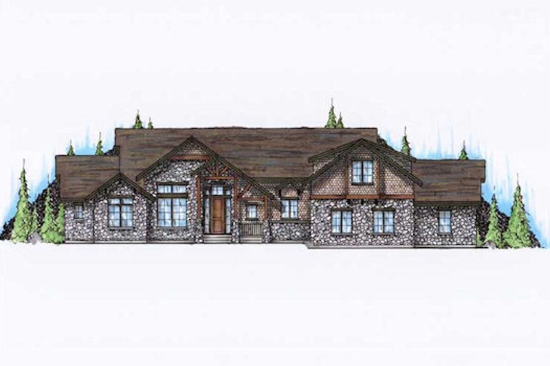 Dream House Plan - Bungalow Exterior - Front Elevation Plan #5-380