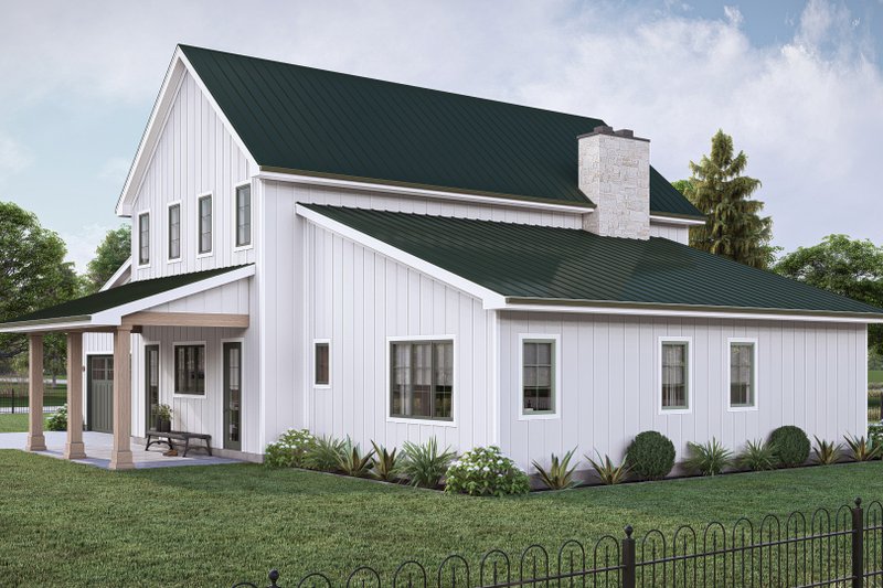 Dream House Plan - Exterior - Other Elevation 1 for Barndominium House Plan #455-512 - 3 bed, 2.5 bath