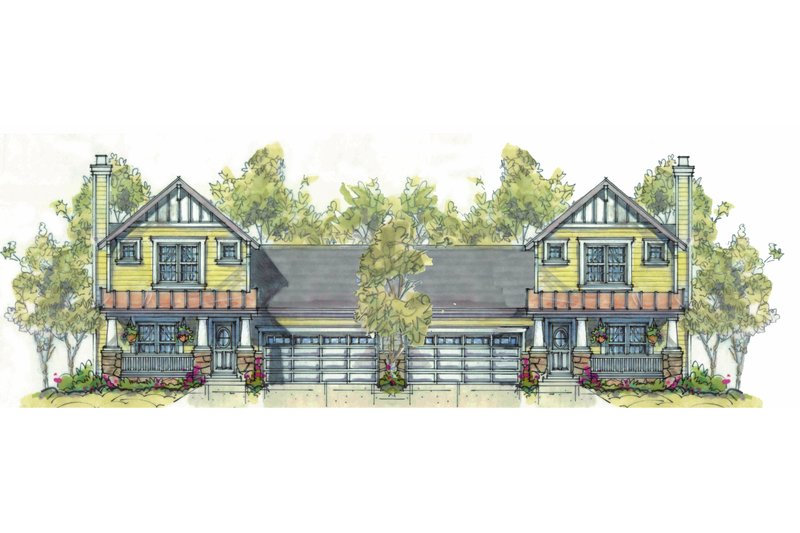 Home Plan - Cottage Exterior - Front Elevation Plan #20-1345