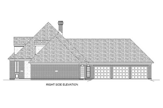 Exterior - Other Elevation 2 for Traditional House Plan #45-152 - 4 bed, 3.5 bath