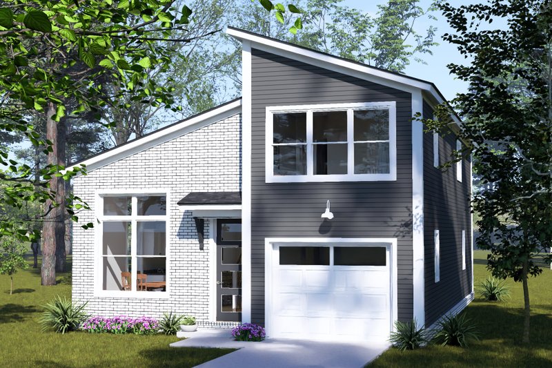 Dream House Plan - Exterior - Other Elevation 1 for Modern House Plan #513-2477 - 3 bed, 3 bath