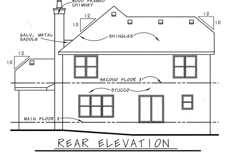 Dream House Plan - Exterior - Front Elevation 5 for European House Plan #20-2034 - 4 bed, 3.5 bath