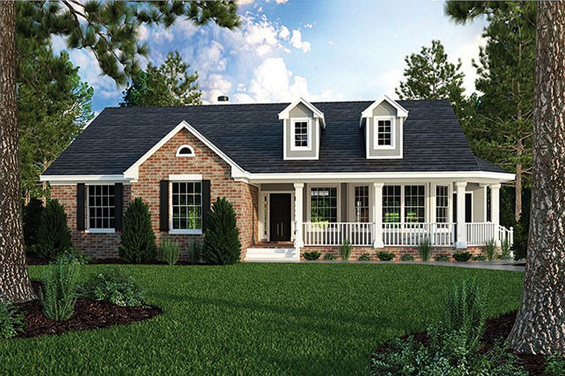 Dream House Plan - Country Exterior - Front Elevation Plan #472-149