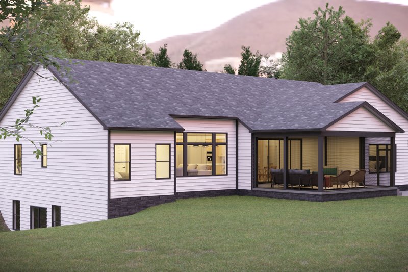 Dream House Plan - Exterior - Rear Elevation for Country House Plan #1089-40 - 3 bed, 2.5 bath