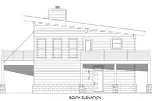 Exterior - Front Elevation 3 for Modern House Plan #932-954 - 3 bed, 2.5 bath