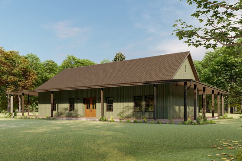 Architectural House Design - Exterior - Other Elevation 7 for Barndominium House Plan #1092-20 - 3 bed, 2 bath