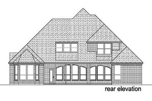 Exterior - Rear Elevation for Traditional House Plan #84-277 - 4 bed, 3 bath