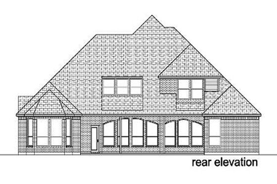 Exterior - Rear Elevation for Traditional House Plan #84-277 - 4 bed, 3 bath